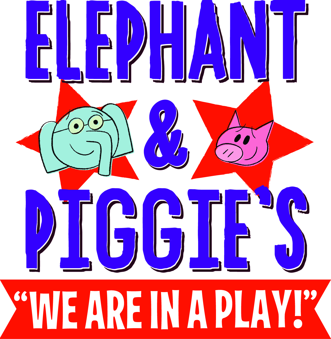Elephant & Piggie's 'We Are in a Play!' Logo