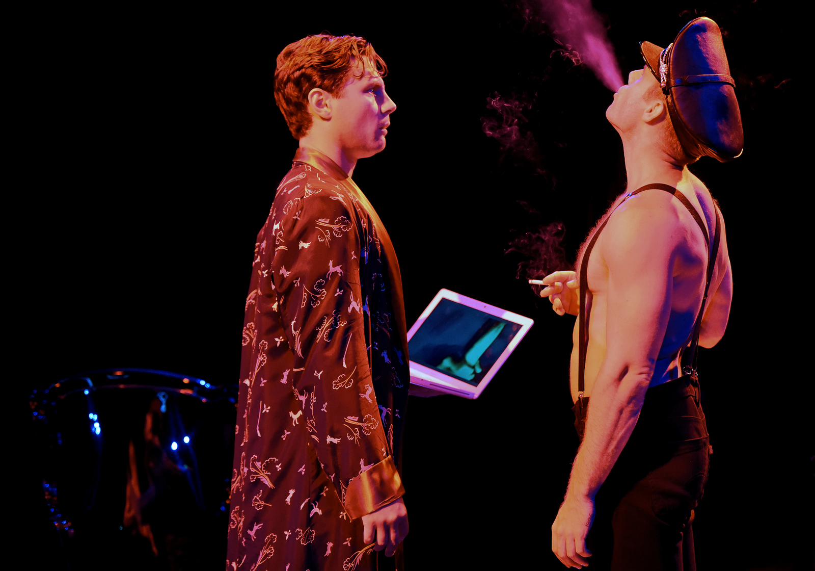 The Pride, directed by Michael Arden, at The Wallis. Pictured (l-r): Augustus Prew and Matthew Wilkas. Photo credit: Kevin Parry.