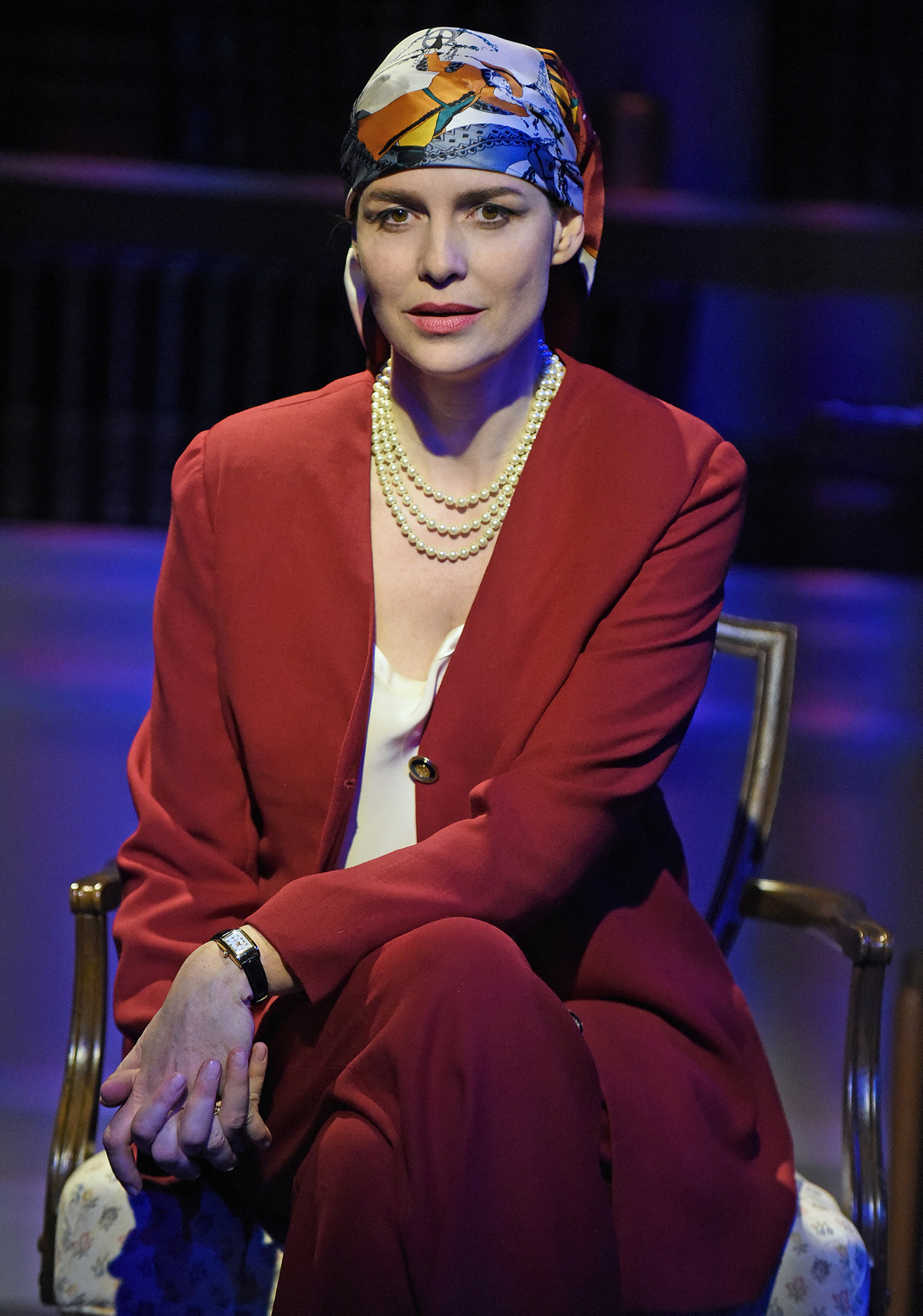 Jackie Unveiled at the Wallis Annenberg Center for the Performing Arts. Pictured: Saffron Burrows. Photo credit: Kevin Parry.