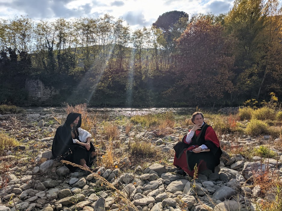 Scene from Dante in Florence, premiering November 28, 2021. PHOTO CREDIT: Hershey Felder Presents &a